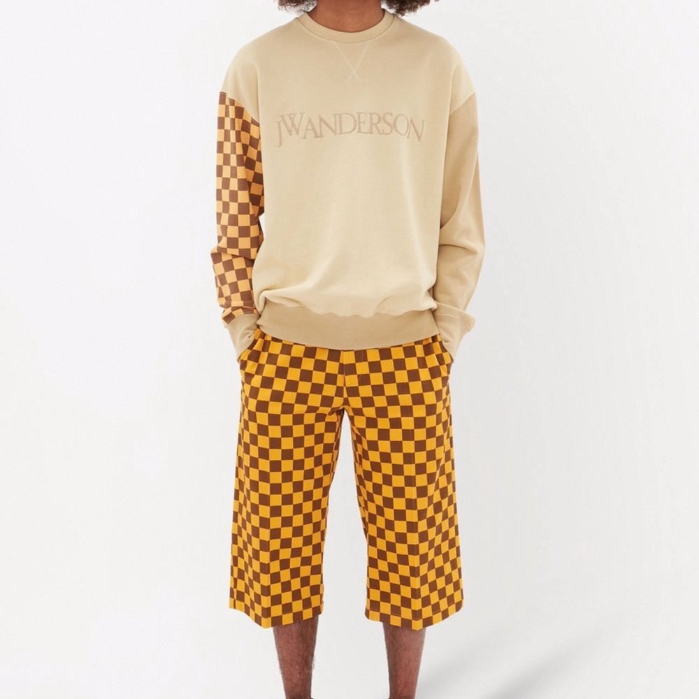JW Anderson checkboard sweatshirt